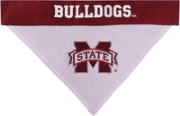 Pets First Collegiate Pet Accessories, Reversible Bandana - Small/Medium / Mississippi State Bulldogs - image 2