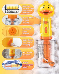 Electric Dog Shampoo Dispenser Dog Shampoo Sprayer Duck Shampoo - Yellow-Pro - image 4