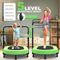 ANCHEER 56" Double Mini Trampoline for Kids - Green Pro - image 2