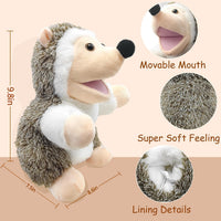okegztoa 10 inch brown bear hand puppet with movable mouth and arms - view 31