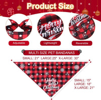 Halloween Dog Bandanas Pink Black XLarge 2PCS - 26-Holly Jolly / X-Large - image 3
