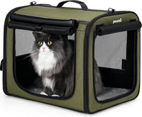Dog Car Carrier Light Weight 24×17.7×20.5in - Green / 19.7"L x 14.8"W x 16.9"H