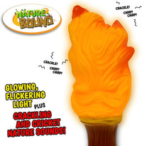 Nature Bound Explorer torch campfire light with glowing, flickering flame effect - view 4