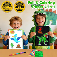 FUNNYB&G Foil Art Craft Kit for Kids - Dinosaur World - image 2
