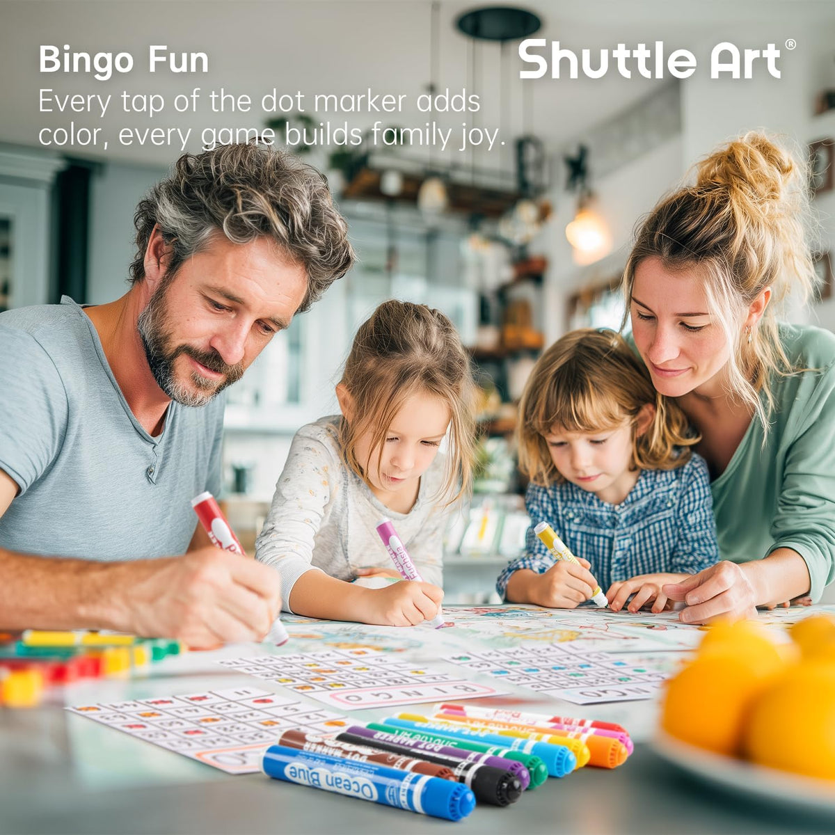 Shuttle Art Dot Markers, 15 Colors Washable Markers for Toddlers - 15 Colors / 45 - image 4
