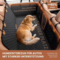 A-Pce 600D Heavy Duty Dog Car Seat Cover for Back Seat - Dark Black / Large - image 2