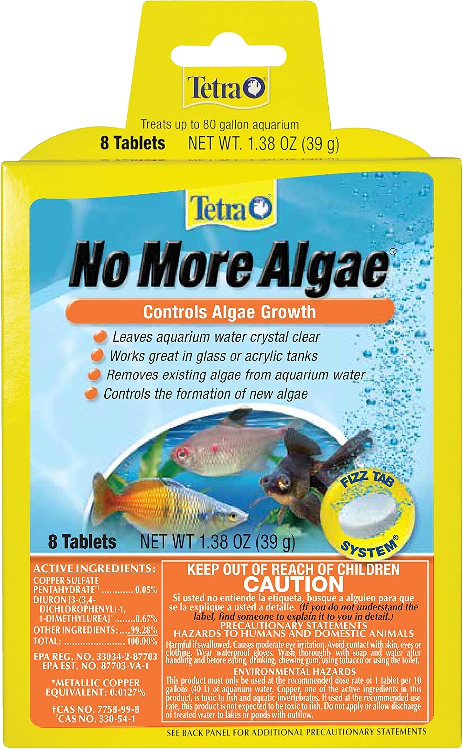 Tetra No More Algae Tablets for Aquariums