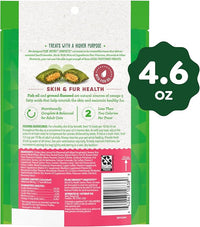 Greenies Feline Smartbites Skin & Fur Health Crunchy and Soft Cat Treats, Salmon Flavor, 4.6 oz. Pack