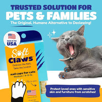 Soft Claws Cat Nail Caps for Medium Cats – (40 Caps, Red & Green) - Made in USA - Veterinarian-Developed | Protects Furniture & Skin - Easy to Apply, Long-Lasting Anti-Scratch Soft Cat Claw Covers