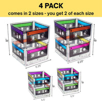 4E's Novelty Cassette Tape Bucket Centerpiece 80s Party Supplies - 8 - image 2