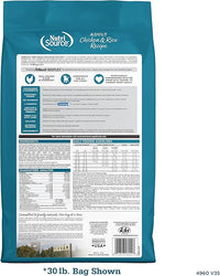 NutriSource Adult Dog Food, Made with Chicken and Rice, with Wholesome Grains, 30LB, Dry Dog Food
