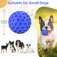 DISSKNIC Indestructible Squeaky Dog Ball, Relieves Anxiety - Small / Blue - image 2
