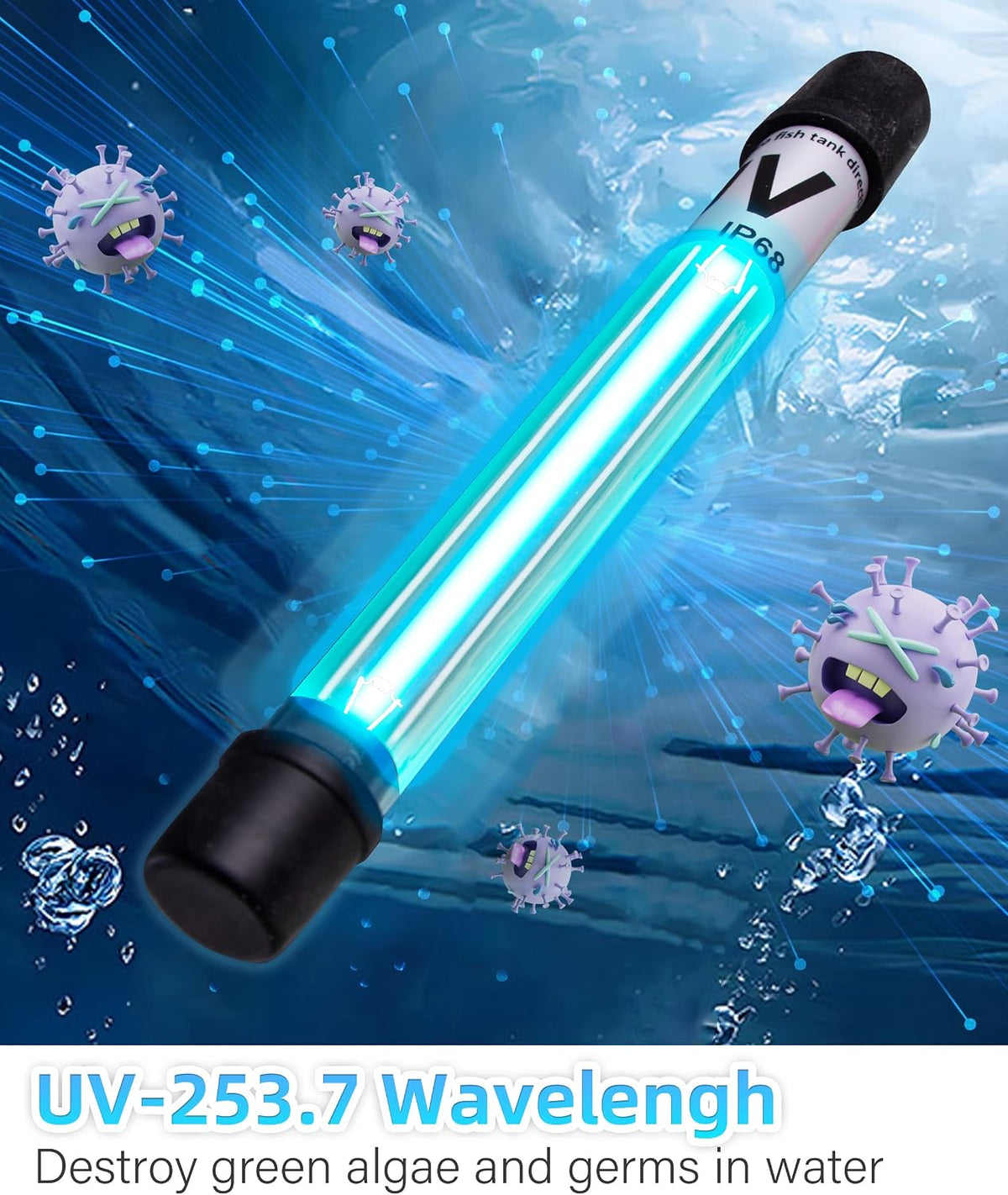 COOSPIDER 400GPH Aquarium Filter with 7W U-V Light for – Essentials for Fish - CTUV-H8F (75-200Gallon) - image 2