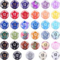 AUSTOR 35 Pieces 20 Sided Dice Polyhedral Dice Set Mixed Color Game - 12 Sideds - image 2
