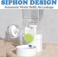 kathson Rabbit Gravity Auto Feeder Set 35oz Hanging Automatic Food Water Dispenser Cage Automatic Feeder Set for Rabbit Chinchilla Guinea Pig Hedgehog Ferret Kitty Puppy (Green)