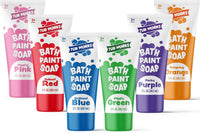 Tub Works Bath Paint Soap Bath Toy, Classic 6 Pack, Non-Toxic - Classic
