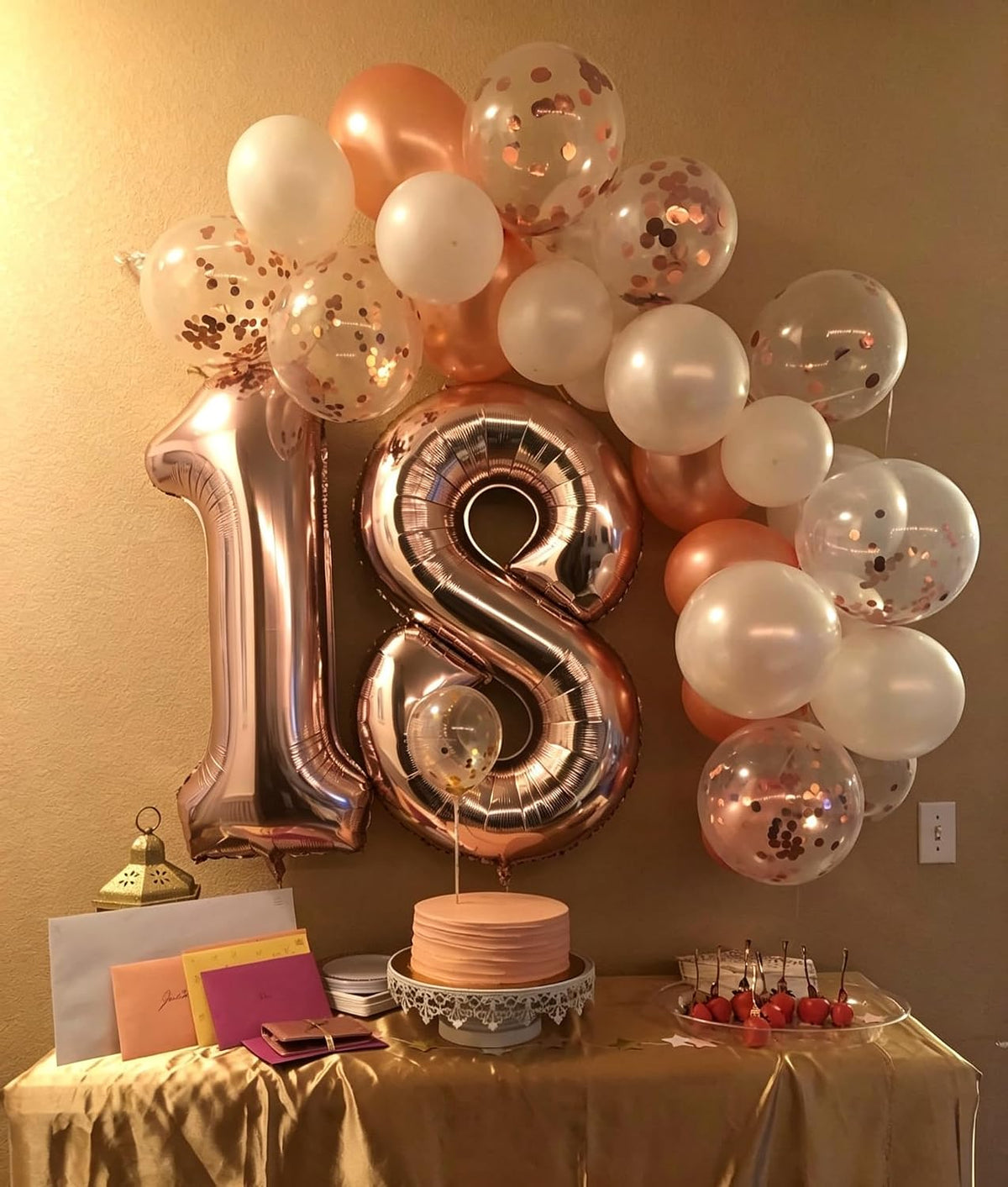 Number Balloons 1st Birthday Decorations - Rose Gold / Number 0 - image 4