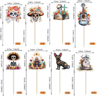 Rsstarxi 24 Pack Ghost Baby Boo Cupcake Toppers Glitter Spooky Little - Design 35 - image 2