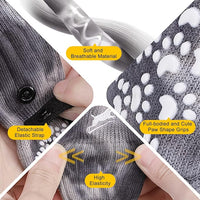 EXPAWLORER Anti Slip Dog Socks to Prevent Licking Paws, Dog Shoes for Hot Pavement, Dog Booties for Small Medium Large Senior Dogs, Traction Control Dog Boots & Paw Protectors for Hardwood Floors