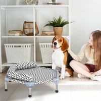 Kuntrust Elevated Outdoor Dog Bed, Medium Size, Cotton Material - Triangle / 6 sided Bolster Small - image 4