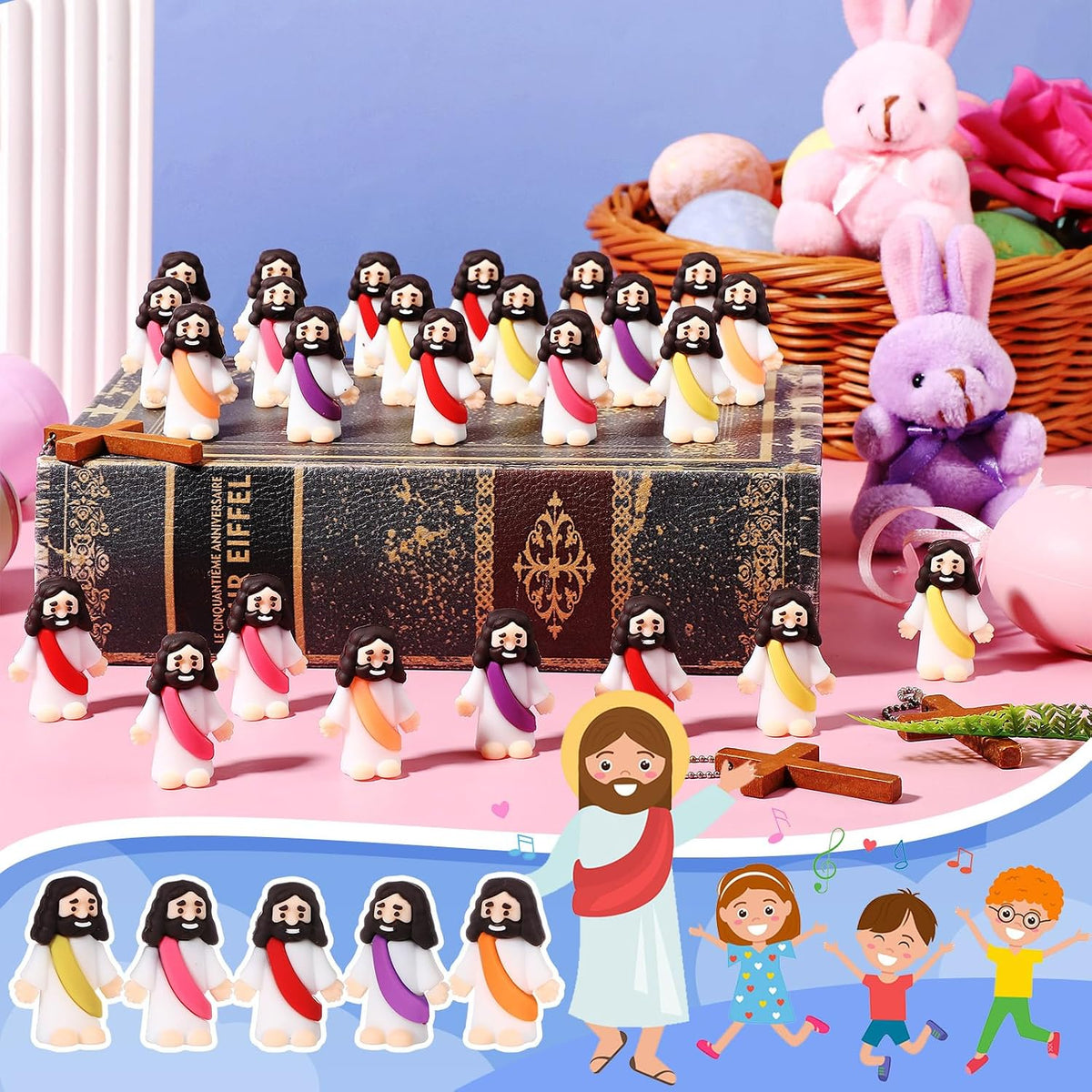 Sumind 50 Pcs Little Jesus Figures Original Design - Colorful - image 3