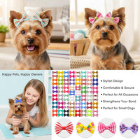Dog Hair Bows Small Puppy Clips for Pet Grooming Accessories Doggy - 100pcs dog hair clips - image 2
