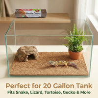 Reptile Carpet 30"x12" 2 PCS Coconut Fiber Mat for 20 Gallon Reptile - image 4