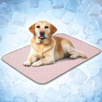 PetAmi Waterproof Dog Cooling Mat Pet Pad for Crate Couch Bed - Pink / Large (40x60)