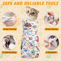 27.6 in Self-Adhesive Cat Grooming Wrap for Nail Clipping – Essentials for Cats - White / 27.6 inch - image 4