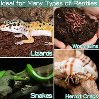 Halatool 4Pack Coconut Fiber Substrate Natural Premium Coco Coir Terrarium Aquarium Substrate for Reptile Tank Tortoise Habitat Beard Dragon Leopard Gecko Snake Tarantula Worm Bins Hermit Crab Snake