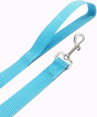 SALO Nylon Training Dog Leash for Small Medium Large Dogs - Sky Blue / 1 inch x 40 feet - image 4