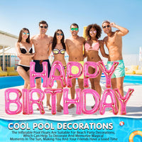 Shappy Happy Birthday Pool Floats Balloon – Fun for Kids & Family - Pink / 20'' / Sequins - image 4