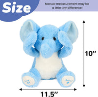Hopearl Peek A Boo Cow Interactive Repeats What You Say Plush Diary - Elephant - image 2