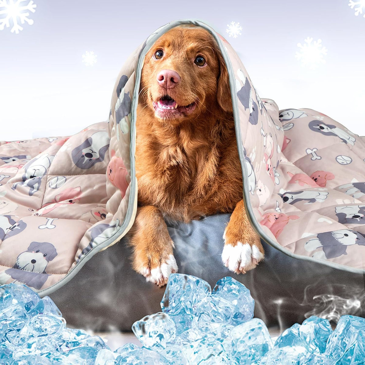 Leekalos Dog Cooling Mat, Summer Pet Cooling Pad for Cats & Dogs - Small(22"x28") / Puppy