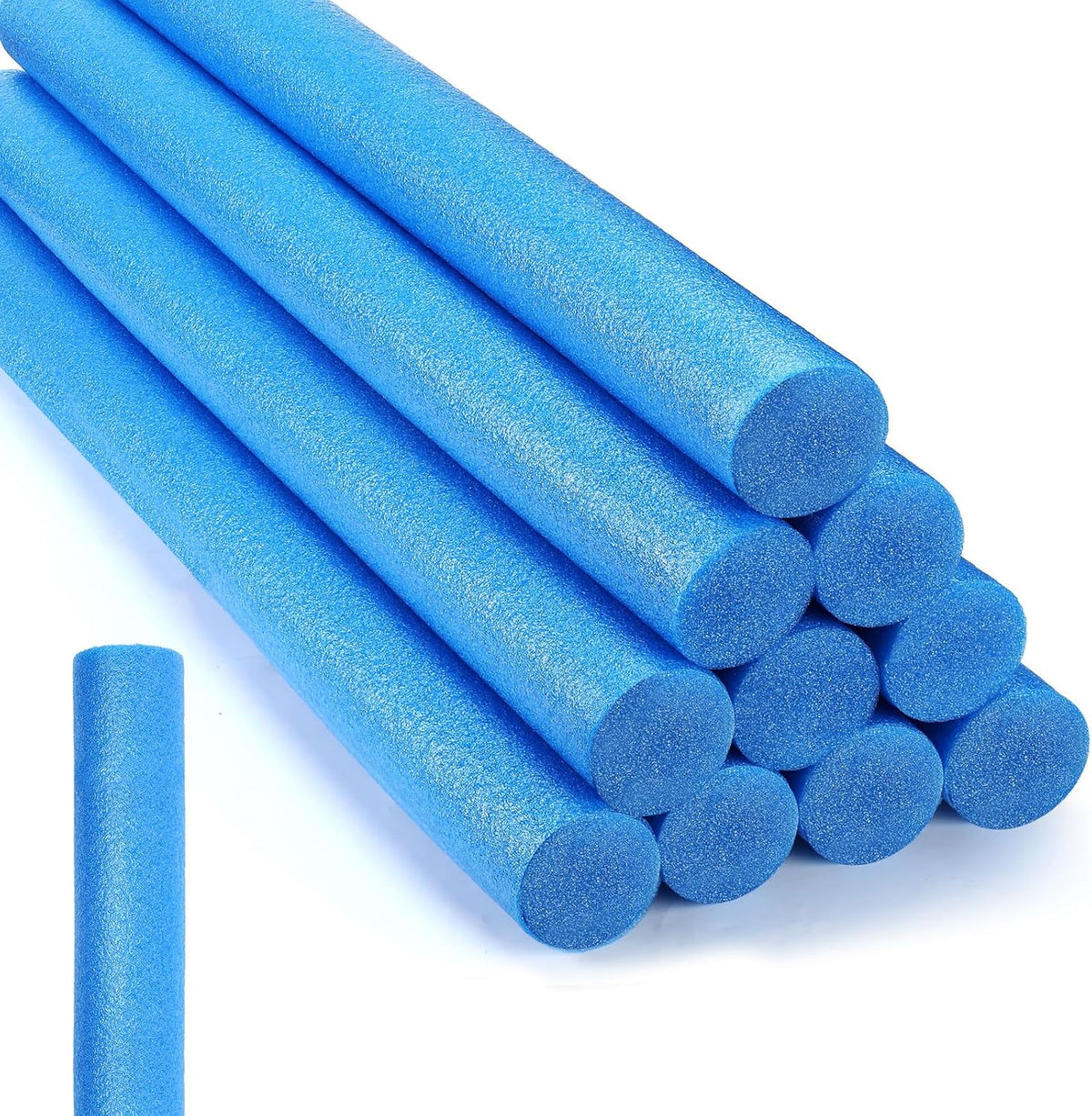 Kathfly 12 pack solid foam pool noodles, 1.5 x 35 inch, white - view 2