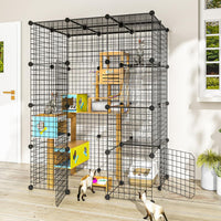 Cat Large Enclosure, DIY Catio Ideal for 1-3 Cats - 41.0"L x 28.0"W x 55.0"H