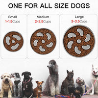 Feedoo Slow Feeder Dog Bowl-2Cups for Medium Breeds - Spiral-2Pack / S 1~1.5Cups - image 3