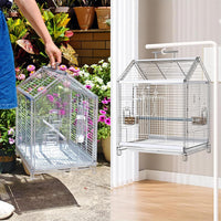 20.5 Inch Small Travel Bird Cage for Cockatiel Parakeets – Essentials for Birds - image 4