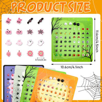 AUGSUN 240 Pcs Halloween Stick on Earrings for Little Girls – Fun for Kids & Family - Halloween - image 4