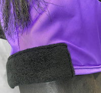 Horse Mesh Fly Mask with Ears, Soft Lycra Mesh Mask Anti-UV with Ears Violet, Pony