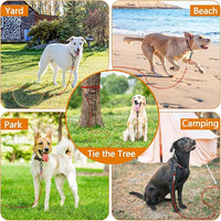 XiaZ Tie Out Cable for Dogs, 100FT Dog Leads for Yard, Heavy Duty Pet Tie Out Cable for Large Dogs Up to 250lbs, Durable Dog Runner Tether Line for Yard or Camping