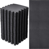 Nuanchu 60 PCS Kids Foam Puzzle Mat, Cream - Black