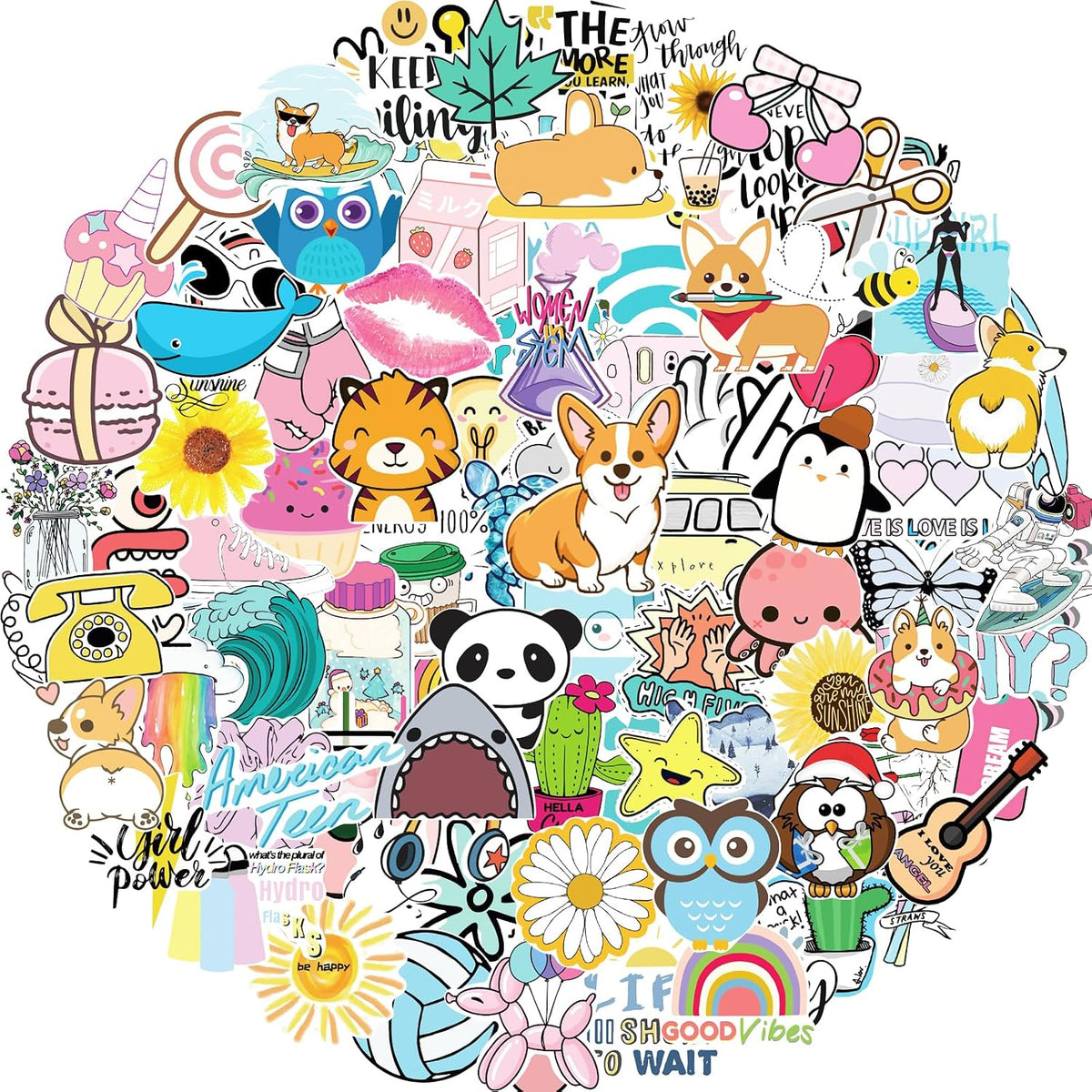 Apakkai 600 Pcs Cute Stickers for Kids - 300PCS