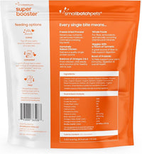 Smallbatch Freeze Dried Dog Treats, Superfood Food Topper Chicken Bites for Dogs & Cats, Probiotics, Organic Ingredients, High Protein, Grain Free Healthy Treat Food Topper, Made in the USA, 18 oz Bag