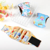 Dog Belly Bands for Male Dogs 5 Pack, Reusable Male Dog Diapers - XSmall / Cake - image 4