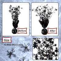FUBININA Birthday Party Centerpieces Table Decorations Metallic Foil - Black - image 3