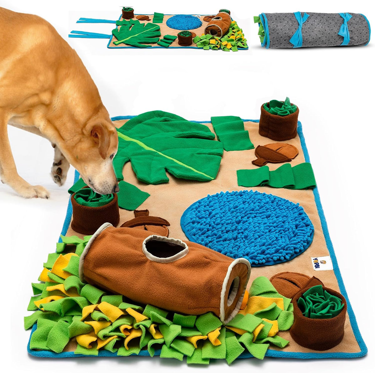 Snuffle Mat for Dogs Large Breed 39.4''x23.6''- Interactive Dog Toys
