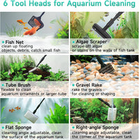hygger 6-in-1 Aquarium Cleaning Tools - Medium - image 2