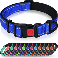 Taglory Reflective Large Dog Collar - Navy Blue / Medium (Pack of 1)