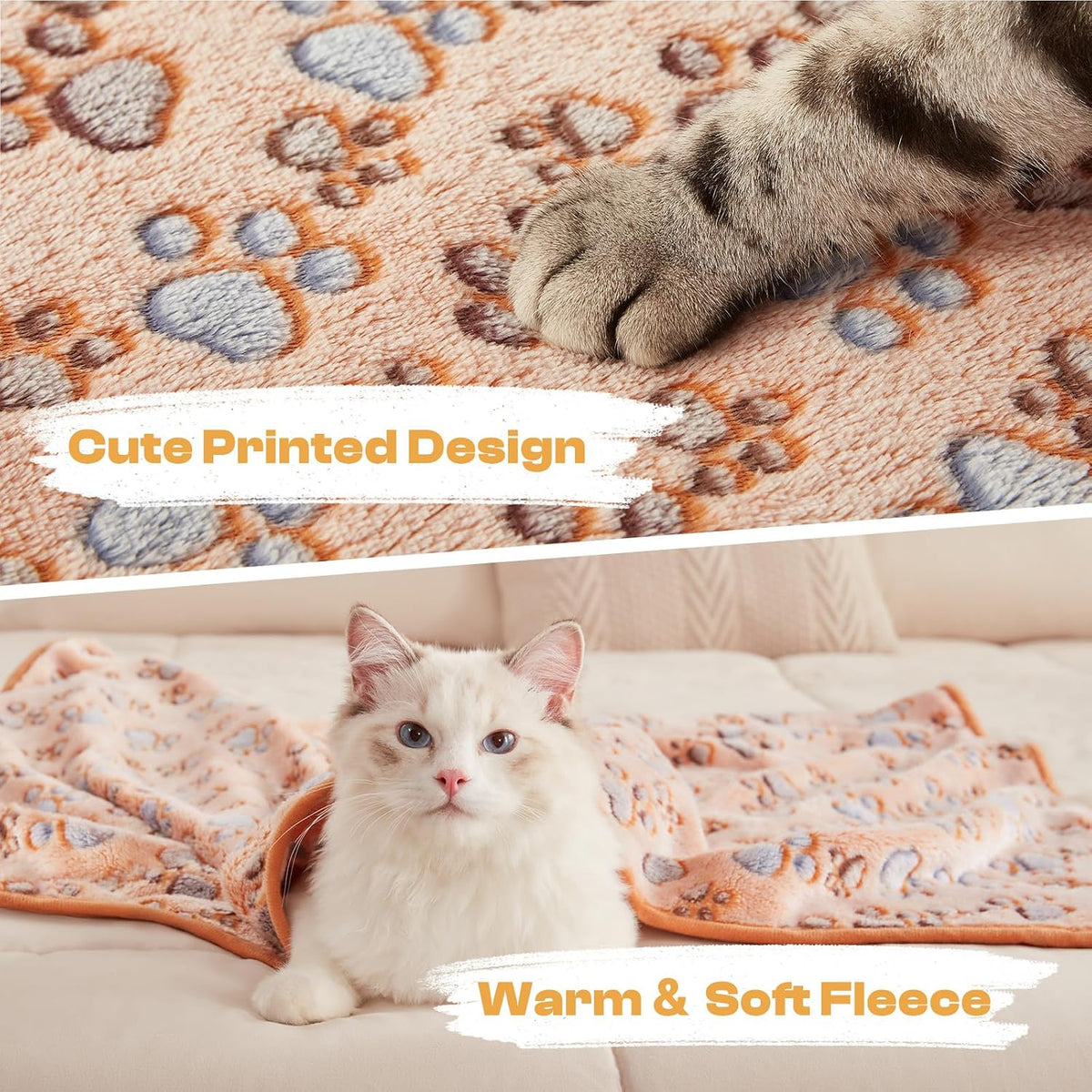 Luciphia Dog Blanket 3 Pack - 41x31 inch (Pack of 3) / Paw - image 2
